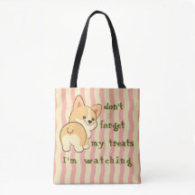 Lustiger Corgi Vergiss Leckerlis nicht Rosa Creme