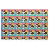 Lustiger Corgi-Welpe Stoff (Fat Quarter (45,7 x 55,9 cm))