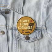 Lustiger Cornhole-Spiel-Enthusiast Grafik Button (Beispiel)