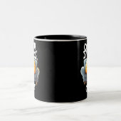 Lustiger Couch-Potato-Mug Zweifarbige Tasse (Mittel)