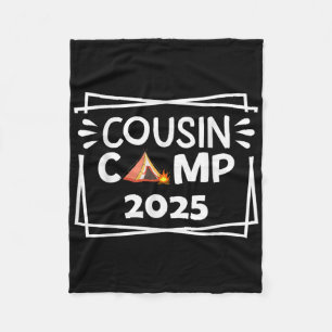 Lustiger Cousin-Camp 2025 Camping-Crew Familienurl Fleecedecke