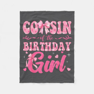 Lustiger Cousin Geburtstag Familie Rosa Kokette Fleecedecke