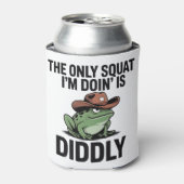 Lustiger Cowboy-Frosch Diddly Squat Dosenkühler (Kanne Vorderseite)