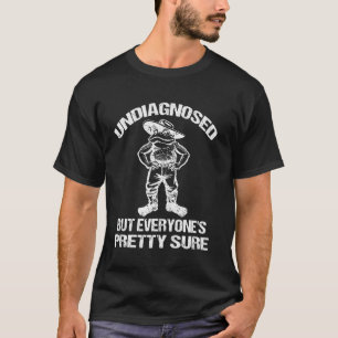 lustiger Cowboy-Frosch nicht diagnostiziert, aber T-Shirt
