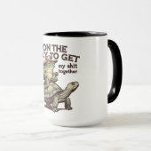 Lustiger Cowboy-Frosch Tasse (VorderseiteRechts)