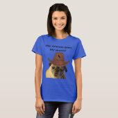 Lustiger Cowboy-Mops-Hund T-Shirt (Vorne ganz)