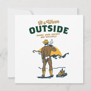 Lustiger Cowboy trinkt Whiskey