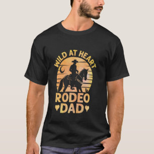 Lustiger Cowboy-Vater Western-Rodeo-Vater Bull Rid T-Shirt