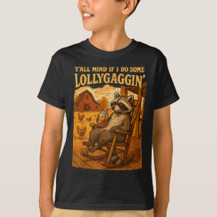 Lustiger Cowboy-Waschbär, stört es euch, wenn ich  T-Shirt