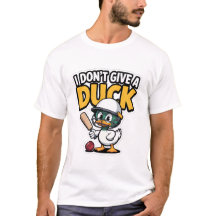 Lustiger Cricket-Enten-Aufkleber – „I Don’t Give a