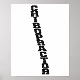 Lustiger Cricket-Wirbelsäulen-Chiropraktiker zur L Poster