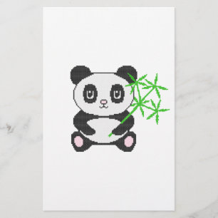 Lustiger Cross-Stich-Panda Flyer
