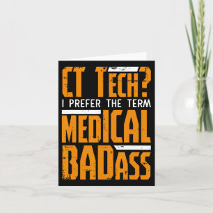 Lustiger CT-Tech Radiologie CT-Katze-Scan - Medizi Karte