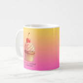 Lustiger Cupcake-Becher Emotional Support von Butt Kaffeetasse (Vorderseite Links)