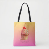 Lustiger Cupcake Emotional Support durch Buttercre Tasche (Vorderseite)