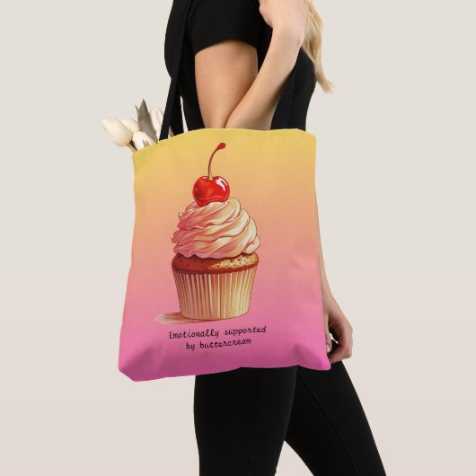 Lustiger Cupcake Emotional Support durch Buttercre Tasche (Von Nahem)