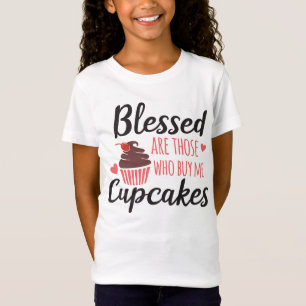 Lustiger Cupcake -Gesegnet seien diejenigen, die C T-Shirt