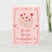 Lustiger Cupcake-Wortspiel Valentinstag | Du bist