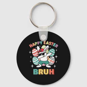 Lustiger Dab-Hase Frohe Ostern Bruh für Jungen Kin Schlüsselanhänger