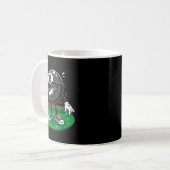 Lustiger Dabbing 8 Ball Pool Spieler Billard Team Kaffeetasse (Vorderseite Links)