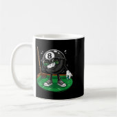 Lustiger Dabbing 8 Ball Pool Spieler Billard Team Kaffeetasse (Links)