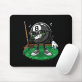 Lustiger Dabbing-8-Ball-Pool-Spieler Billardteam  Mousepad (Mit Mouse)