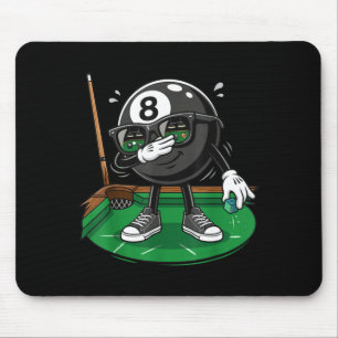 Lustiger Dabbing-8-Ball-Pool-Spieler Billardteam  Mousepad