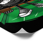 Lustiger Dabbing-8-Ball-Poolspieler Billardteam Poster (Ecke)