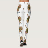 lustiger Dabbing-Burger Leggings (Rückseite)