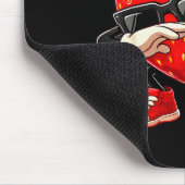 Lustiger Dabbing-Erdbeeren-Sommer-Fruchtliebhaber- Mousepad (Ecke)