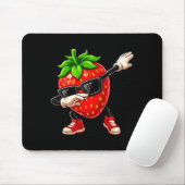 Lustiger Dabbing-Erdbeeren-Sommer-Fruchtliebhaber- Mousepad (Mit Mouse)