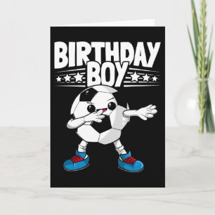 Lustiger Dabbing Fußball Geburtstag Junge Kinder J Karte