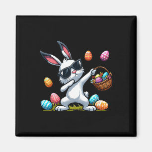 Lustiger Dabbing-Hase Kaninchen Frohen Ostertag Sü Magnet
