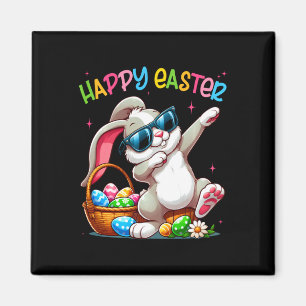 Lustiger Dabbing-Hase Ostern Frohe Ostern für Jung Magnet