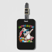 Lustiger Dabbing-Hase Ostern Frohe Ostern Gepäckanhänger (Vorderseite Vertikal)