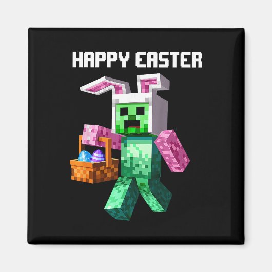 Lustiger Dabbing-Hase Ostern Frohe Ostern Kinder J Magnet (Vorne)