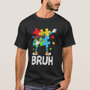 Lustiger Dabbing-Puzzleteil Autismus-Bewusstsein D T-Shirt