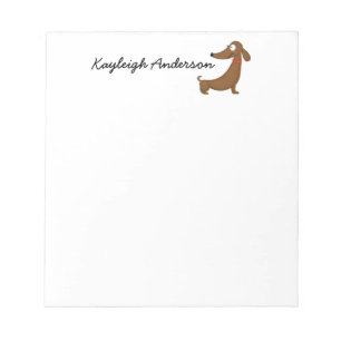 Lustiger Dachshund 5,5" x 6" Notizblock - 40 Seite