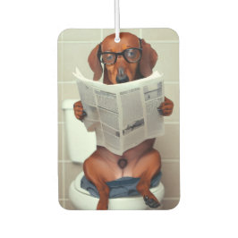 Lustiger Dachshund Autolufterfrischer