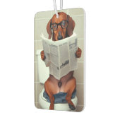 Lustiger Dachshund Autolufterfrischer (Links)
