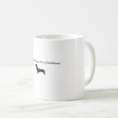 Lustiger Dachshund-Becher Kaffeetasse (VorderseiteRechts)
