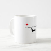 Lustiger Dachshund-Becher Kaffeetasse (Vorderseite Links)