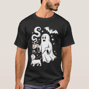 Lustiger Dachshund-Geist Halloween Gruselige Saiso T-Shirt