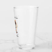 Lustiger Dachshund Glas (Links)