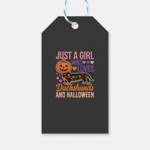 Lustiger Dachshund Halloween Kürbis Hunde Liebhabe Geschenkanhänger