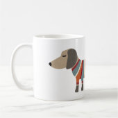 Lustiger Dachshund Hund Kaffeetasse (Links)