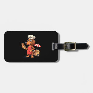 Lustiger Dachshund-Hund Weenie Wurst Hotdog Sandwi Gepäckanhänger