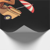 Lustiger Dachshund-Hund Weenie Wurst Hotdog Sandwi Geschenkpapier (Ecke)