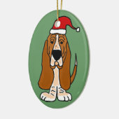 Lustiger Dachshund-Jagdhund in der Keramikornament (Links)