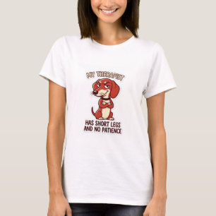 Lustiger Dachshund Mein Therapeut Hat Kurze Beine T-Shirt